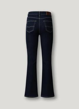 PANTALÓN VAQUERO DION FLARE 6CA HIGH RISE ÍNDIGO DENIM