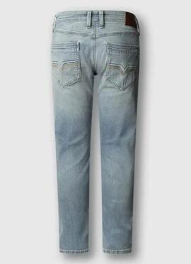 PANTALÓN VAQUERO SPIKE SLIM TAPER 3VT MID RISE DENIM AZUL