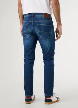 PANTALÓN VAQUERO TRACK SLIM FIT 5AG MID RISE GYMDIGO DENIM