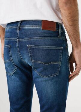 PANTALÓN VAQUERO TRACK SLIM FIT 5AG MID RISE GYMDIGO DENIM