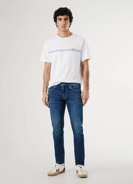 PANTALÓN VAQUERO TRACK SLIM FIT 5AG MID RISE GYMDIGO DENIM