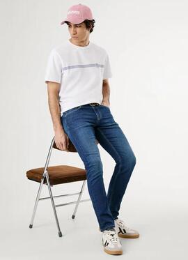 PANTALÓN VAQUERO TRACK SLIM FIT 5AG MID RISE GYMDIGO DENIM