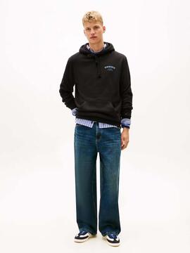 SUDADERA CON CAPUCHA DOLLAR STACK REGULAR FIT NEGRA