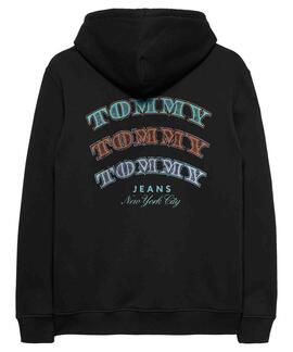 SUDADERA CON CAPUCHA DOLLAR STACK REGULAR FIT NEGRA