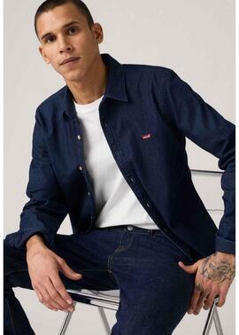 CAMISA VAQUERA BATTERY HOUSEMARK SLIM FIT MOOKIE DARK WASH