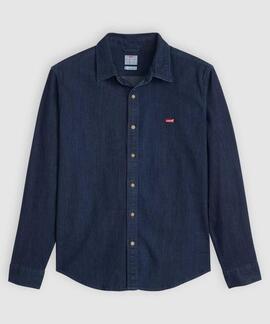CAMISA VAQUERA BATTERY HOUSEMARK SLIM FIT MOOKIE DARK WASH