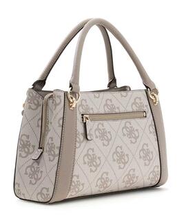 BOLSO DE MANO KARNILLA LOGO SATCHEL BEIGE MULTI