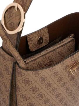 BOLSO MERIDIAN II BUCKET LATTE LOGO