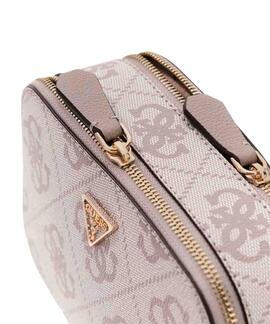 BOLSO BANDOLERA NOELLE II CAMERA DARK TAUPE LOGO