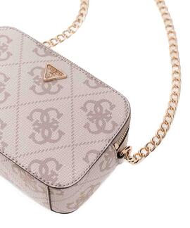 BOLSO BANDOLERA NOELLE II CAMERA DARK TAUPE LOGO