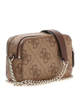 BOLSO BANDOLERA NOELLE II CAMERA LATTE LOGO BROWN