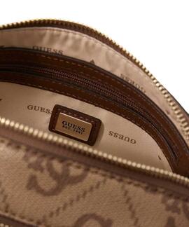 BOLSO BANDOLERA NOELLE II CAMERA LATTE LOGO BROWN