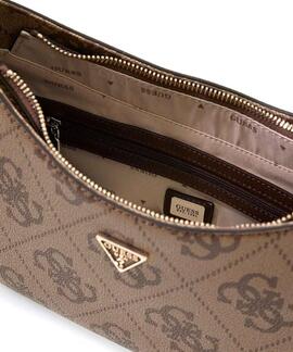 BOLSO AL HOMBRO NOELLE II LATTE LOGO BROWN