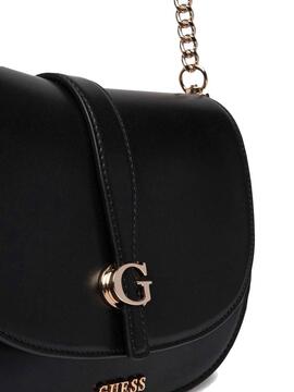 BOLSO AL HOMBRO GUESS CARRIE NEGRO