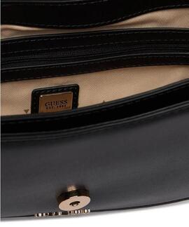 BOLSO AL HOMBRO GUESS CARRIE NEGRO