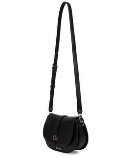 BOLSO AL HOMBRO GUESS CARRIE NEGRO