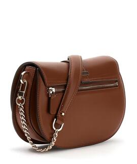 BOLSO AL HOMBRO GUESS CARRIE COGNAC