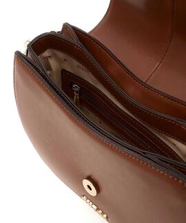 BOLSO AL HOMBRO GUESS CARRIE COGNAC