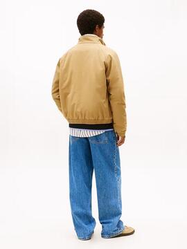 CHAQUETA ACOLCHADA DE SARGA DE ALGODÓN DARK DUNE