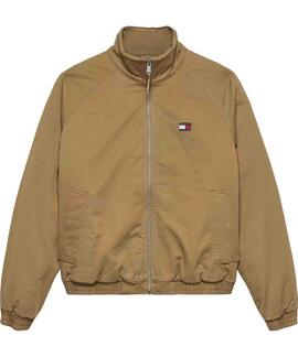 CHAQUETA ACOLCHADA DE SARGA DE ALGODÓN DARK DUNE