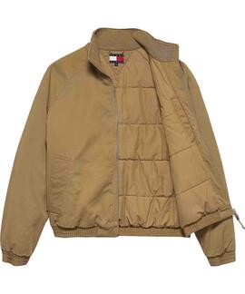 CHAQUETA ACOLCHADA DE SARGA DE ALGODÓN DARK DUNE