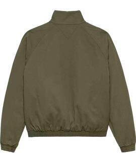 CHAQUETA ACOLCHADA DE SARGA DE ALGODÓN DARK GREENERY