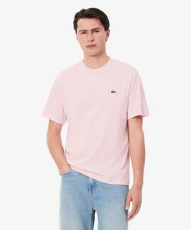 CAMISETA BÁSICA DE CORTE CLÁSICO REGULAR FIT ROSA