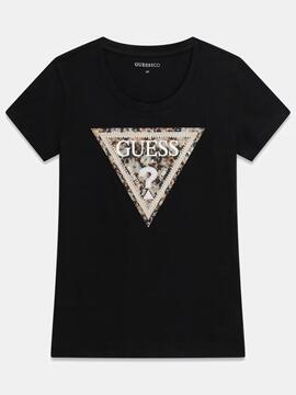 CAMISETA LEO TRIANGLE TEE SLIM FIT JET BLACK NEGRA