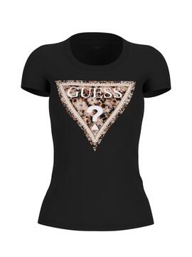 CAMISETA LEO TRIANGLE TEE SLIM FIT JET BLACK NEGRA