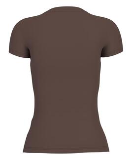 CAMISETA LEO TRIANGLE TEE SLIM FIT DARK COFFEE MARRÓN