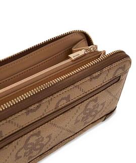 CARTERA KARNILLA LOGOTIPO 4G LATTE LOGO MARRÓN CLARO