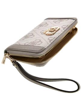 CARTERA KARNILLA LOGOTIPO 4G DARK TAUPE LOGO GRIS CLARO