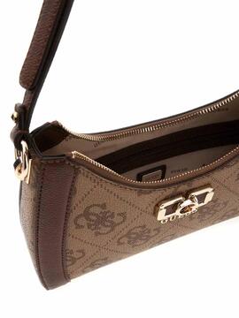 BOLSO DE HOMBRO KARNILLA LOGOTIPO 4G LATTE LOGO MARRÓN CLARO
