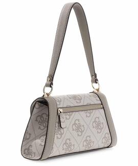 BOLSO DE HOMBRO KARNILLA LOGOTIPO 4G DARK TAUPE LOGO GRIS CL