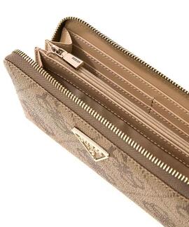 MAXI CARTERA LAUREL II LOGOTIPO 4G LATTE LOGO BROWN MARRÓN C