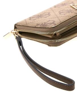 MAXI CARTERA LAUREL II LOGOTIPO 4G LATTE LOGO BROWN MARRÓN C