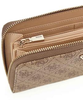 MAXI CARTERA LAUREL II LOGOTIPO 4G LATTE LOGO MARRÓN CLARO