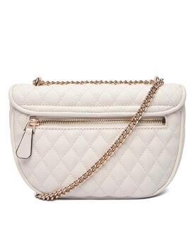 BOLSO BANDOLERA ATABEY PIEL SINTÉTICA PESPUNTEADA COLOR CRUD