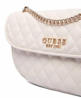 BOLSO BANDOLERA ATABEY PIEL SINTÉTICA PESPUNTEADA COLOR CRUD