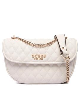 BOLSO BANDOLERA ATABEY PIEL SINTÉTICA PESPUNTEADA COLOR CRUD