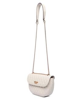 BOLSO BANDOLERA ATABEY PIEL SINTÉTICA PESPUNTEADA COLOR CRUD