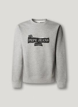 SUDADERA GUS REGULAR FIT 933 MARL GREY GRIS