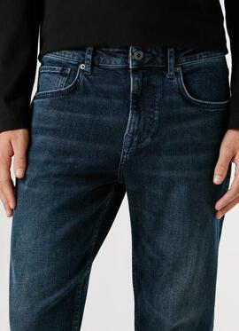 PANTALÓN VAQUERO STRAIGHT JEANS CASH 7AA AUTHENTIC DARK MIDN