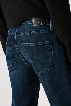 PANTALÓN VAQUERO STRAIGHT JEANS CASH 7AA AUTHENTIC DARK MIDN