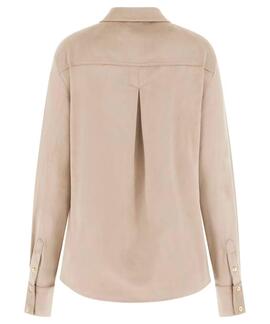 CAMISA NUNZIA ECOPIEL EFECTO ANTE  SUMMER CLAY BEIGE