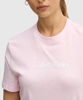 CAMISETA CK CLASSIC FOIL PEARLY PINK ROSA