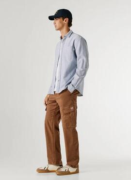 PANTALÓN TWILL REGULAR FIT UTILITY CARGO 888 CONKER BROWN