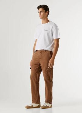 PANTALÓN TWILL REGULAR FIT UTILITY CARGO 888 CONKER BROWN