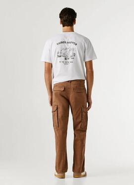 PANTALÓN TWILL REGULAR FIT UTILITY CARGO 888 CONKER BROWN