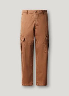 PANTALÓN TWILL REGULAR FIT UTILITY CARGO 888 CONKER BROWN